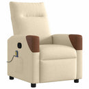 massagestol stof cremefarvet