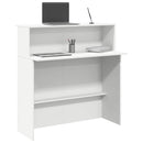 receptionsdisk hvid 100x50x103,5 cm konstrueret træ