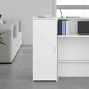 opbevaringsskab hvid 40x45x103,5 cm konstrueret træ