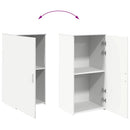 opbevaringsskab 50x45x103,5 cm konstrueret træ hvid