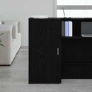 opbevaringsskab sort 50x45x103,5 cm konstrueret træ