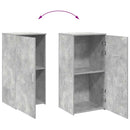 opbevaringsskab 50x45x103,5 cm konstrueret træ betongrå