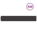 Plænekant 50 stk. 15 x 103 cm Koldvalset stål Sort