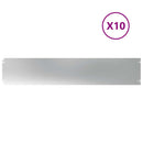 Plænekant 10 stk. 20 x 103 cm Galvaniseret stål Sølv