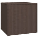 sideborde 3 stk. til haven polyrattan brun