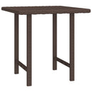 sideborde 3 stk. til haven polyrattan brun