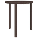 sideborde 3 stk. til haven polyrattan brun