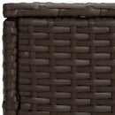 sideborde 3 stk. til haven polyrattan brun