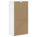 sideskab ODDA med skuffer 40x24x79 cm massivt fyrretræ hvid