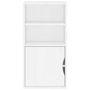 sideskab ODDA 40x24x79 cm massivt fyrretræ hvid