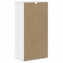 sideskab ODDA med skuffer 40x24x79 cm massivt fyrretræ hvid