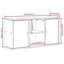 TV-skab ODDA 79x24x40 cm massivt fyrretræ