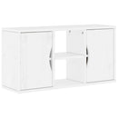 TV-skab ODDA 79x24x40 cm massivt fyrretræ hvid