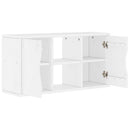 TV-skab ODDA 79x24x40 cm massivt fyrretræ hvid