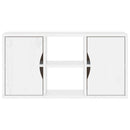 TV-skab ODDA 79x24x40 cm massivt fyrretræ hvid