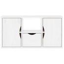 TV-skab ODDA med skuffe 79x24x40 cm massivt fyrretræ hvid