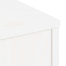 TV-skab ODDA med skuffe 79x24x40 cm massivt fyrretræ hvid