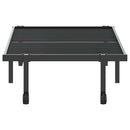 sengeramme uden madras foldbare 75x190 cm stål sort