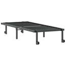 sengeramme uden madras foldbare 75x190 cm stål sort