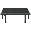 sengeramme uden madras foldbare 90x190 cm stål sort