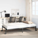 sengeramme uden madras foldbare 90x200 cm stål sort
