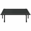 sengeramme uden madras foldbare 100x200 cm stål sort