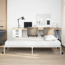 sengeramme uden madras foldbare 80x200 cm stål hvid