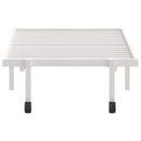 sengeramme uden madras foldbare 80x200 cm stål hvid