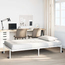 sengeramme uden madras foldbare 80x200 cm stål hvid