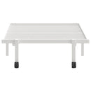 sengeramme uden madras foldbare 90x200 cm stål hvid