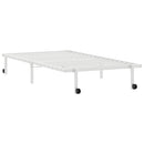 sengeramme uden madras foldbare 100x190 cm stål hvid