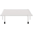 sengeramme uden madras foldbare 100x200 cm stål hvid