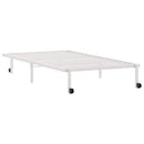 sengeramme uden madras foldbare 100x200 cm stål hvid