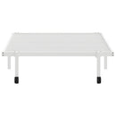 sengeramme uden madras foldbare 107x203 cm stål hvid
