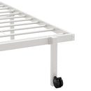 sengeramme uden madras foldbare 107x203 cm stål hvid