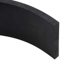 gummikant til sneplov 120x8x1 cm sort