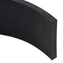 gummikant til sneplov 150x8x1 cm sort
