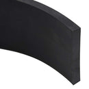 gummikant til sneplov 180x10x1 cm sort