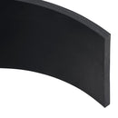 gummikant til sneplov 120x15x1 cm sort