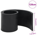 gummikant til sneplov 120x15x1 cm sort