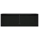 tv-skab med LED-lys 75x35,5x25 cm sort-eg