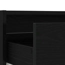 tv-skab med LED-lys 75x35,5x25 cm sort-eg