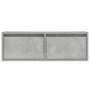 sengebord med LED-lys 75x35,5x25 cm betongrå