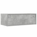sengebord med LED-lys 75x35,5x25 cm betongrå