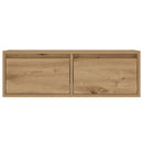 tv-bord med LED-lys 75x35,5x25 cm kunsteg