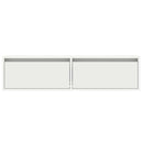 tv-skab med LED-lys 100X35,5x25 cm hvid