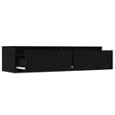 tv-skab med LED-lys 100X35,5x25 cm sort-eg