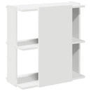 bogreol med 3 hylder 60x30x60 cm konstrueret træ hvid