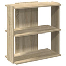 bogreol 60x30x60 cm 3 hylder konstrueret træ sonoma-eg