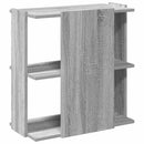 bogreol 60x30x60 cm 3 hylder konstrueret træ grå sonoma-eg